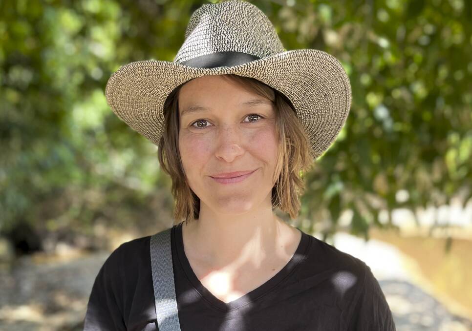 The Griffith University artist and researcher behind the project, Dr Kaya Barry. 