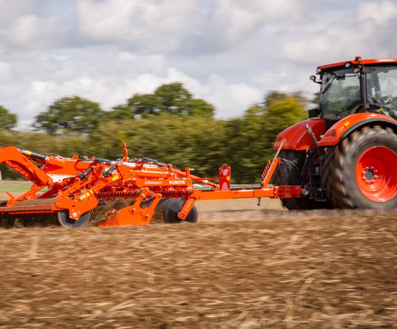 Kubota Tractors Australia has tapped into head office's acquisition of Norwegian manufacturer, Kverneland in late 2012, releasing a range of tillage and seeding equipment to complement Kubota tractors that now reach 125kW.