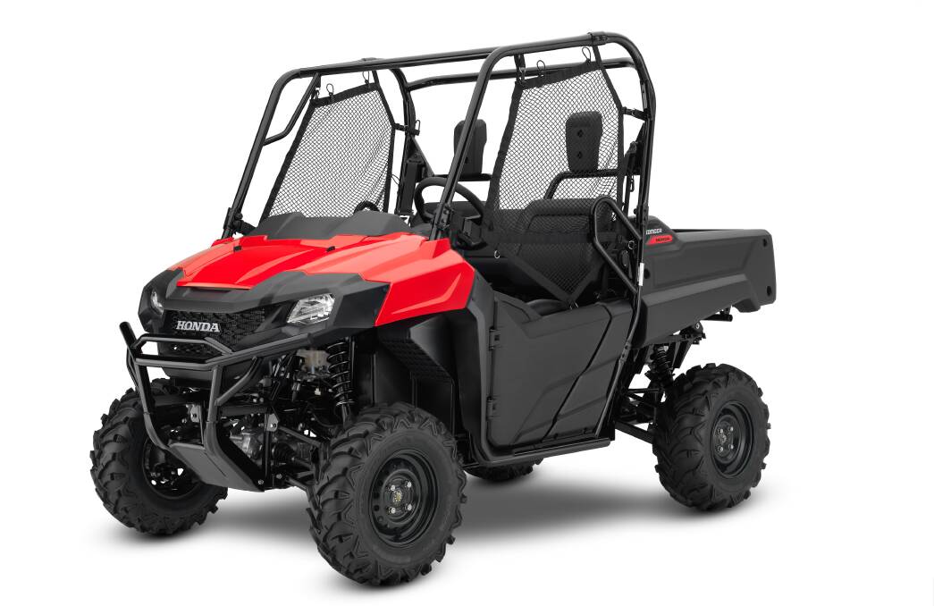 Honda says the new Pioneer 700 range is designed for Australia and is available in two, and a folding four seat design for under $20,000.