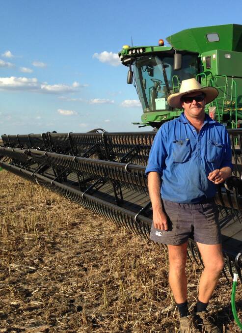 Michael Coleborn of GD Farming Toowoomba, with Midwest's 18m Durus front.