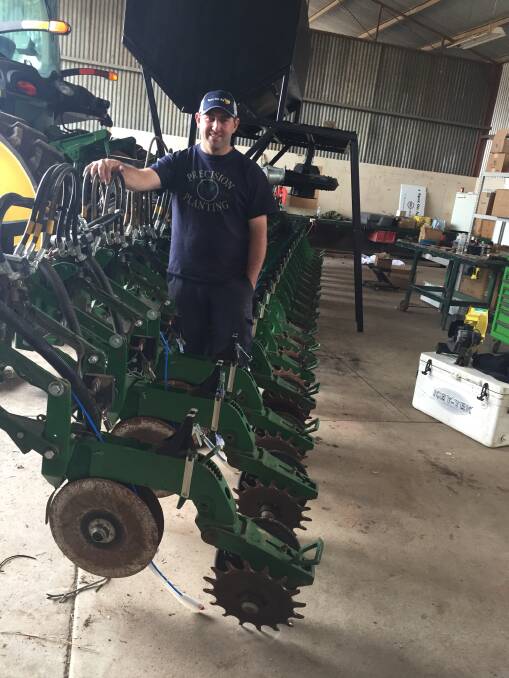 Boort farmer and precision cropping tinkerer, Steve Lanyon in the shed of dreams.