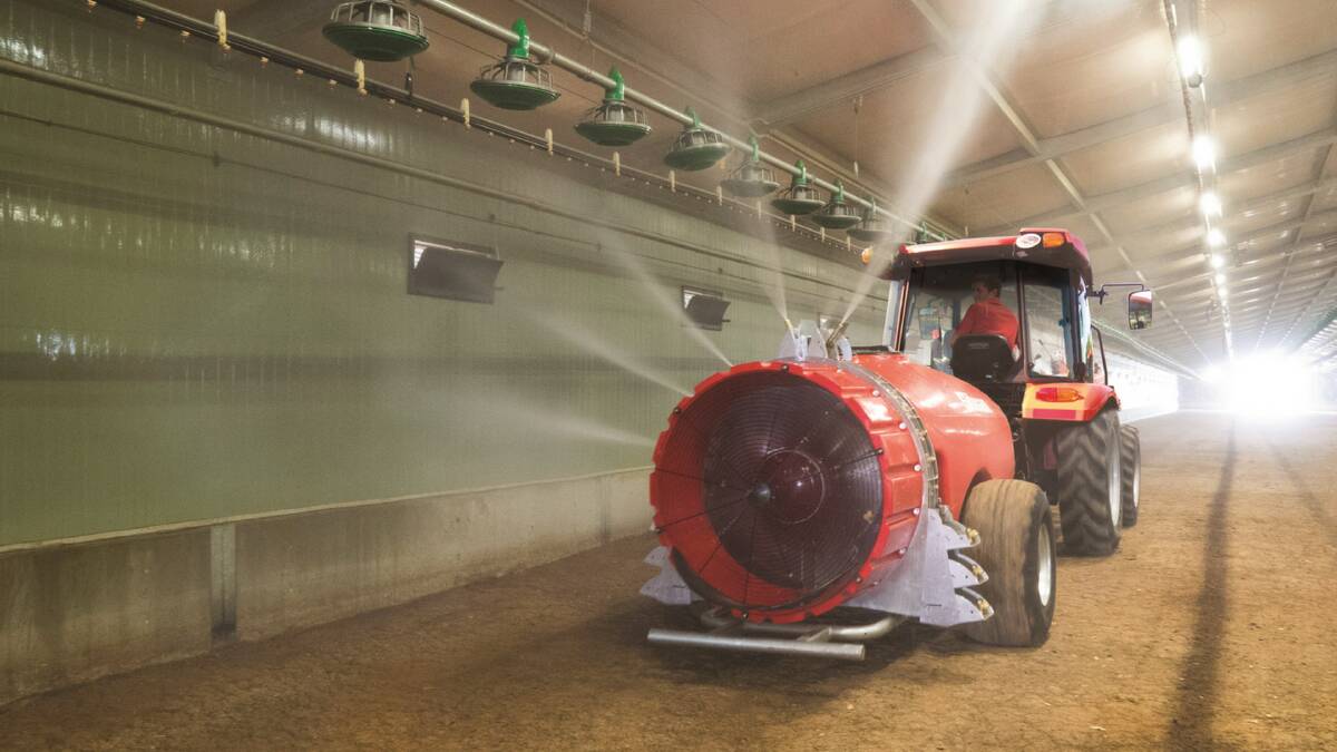 Silvan has developed a high pressure sprayer specifically for broiler chicken shed cleaning.