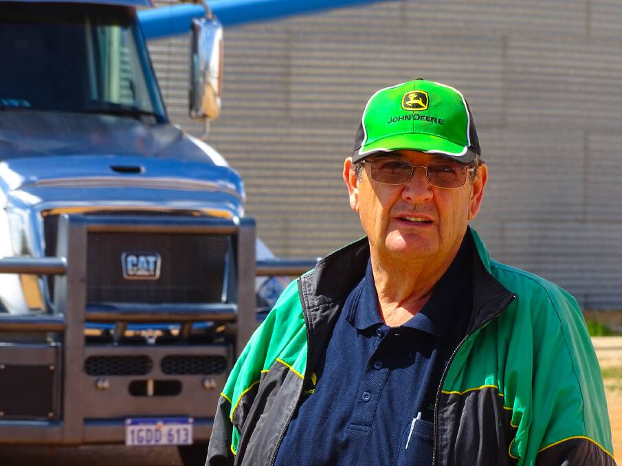 Western Australian cropper, John Nicoletti is harvesting 40,000 hectares and running 12 harvesters this season and using eight Cat road trains to haul grain as fast as possible.