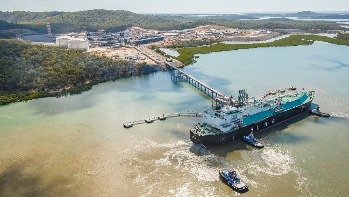 Liquefied gas drawn from Queensland coal seam gas wells, the South Australia's Cooper Basin and Bass Strait is loaded for export at one of three big new pants off the coast of Gladstone in Queensland.