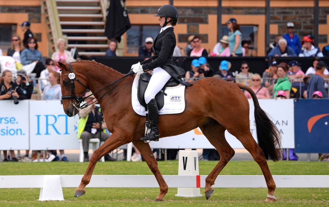 Hazel and Clifford competing at the Adelaide 3DE. Photo: Julie Wilson.