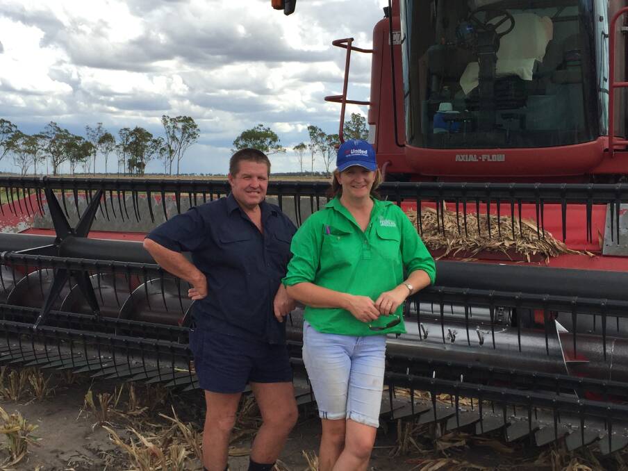 Shane and Sharon McKenna delivered last summer's sorghum harvest to the Dalby Bio-Refinery without a hitch despite the tough conditions.