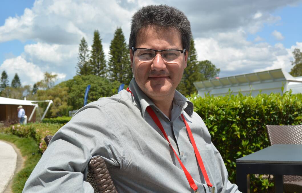 Brazil-based Danilo Grandini, the global director for cattle marketing and sales at Phibro Animal Health, in Queensland last week for the Australian Lot Feeders Association conference BeefEx.