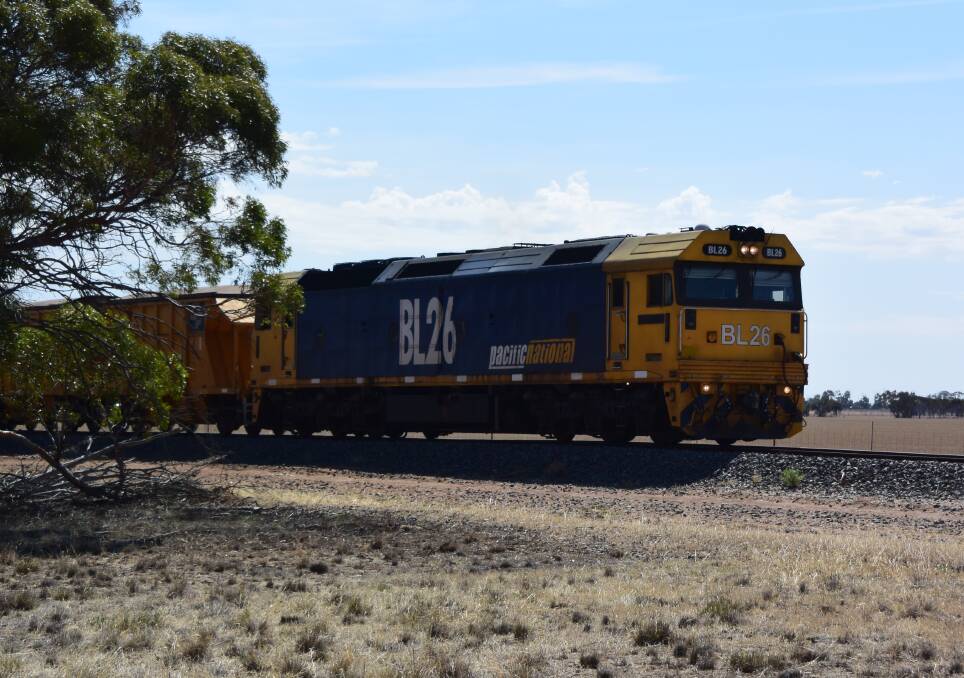 RARE SIGHT Up to one in three Pacific National grain trains scheduled to run in Victoria over the past six weeks has been cancelled according to some estimates.