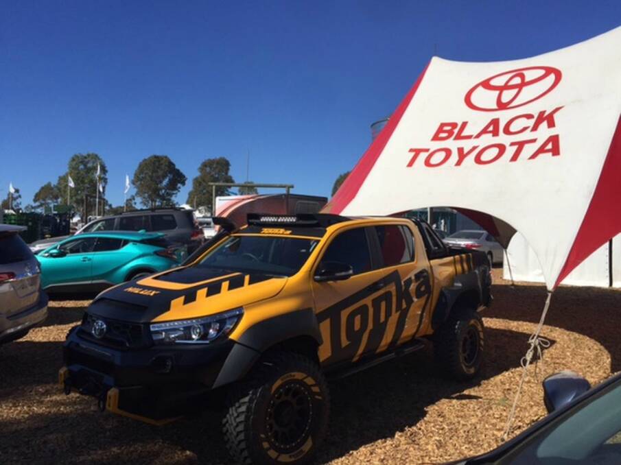 Tonka tough: The HiLux Tonka Concept vehicle which Black Toyota proudly displayed at CRT FarmFest in Kingsthorpe this week was a cracking success with visitors, stirring up many childhood sandpit memories.