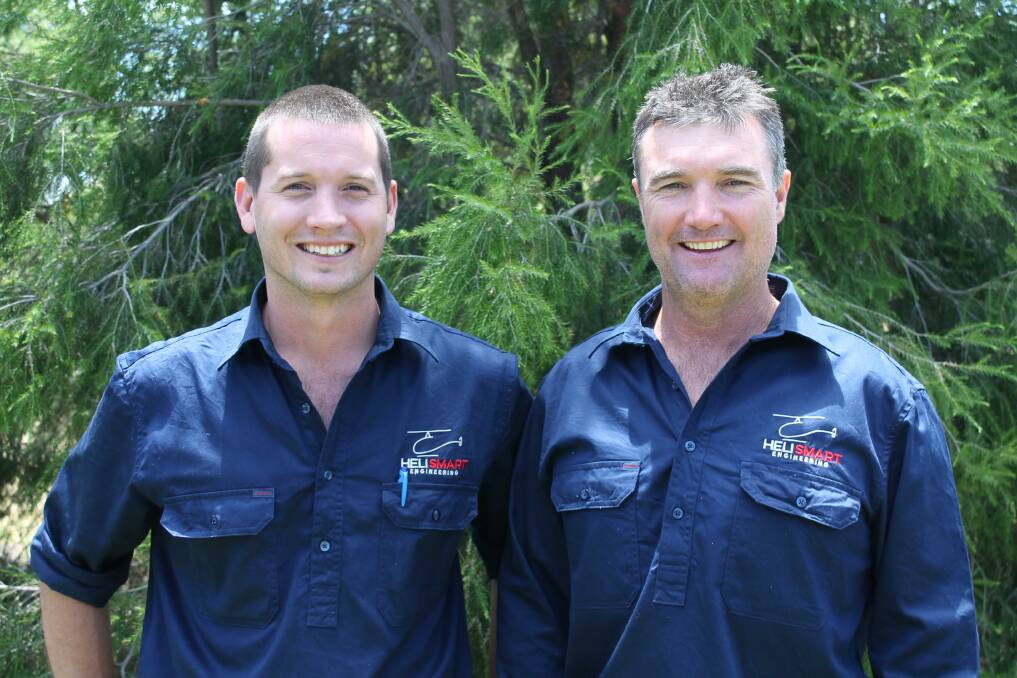 Fly smart: HeliSmart's Andrew Leach and Ben Smart, specialise in scheduled and unscheduled maintenance, rebuilds, overhauls and repairs of helicopters.