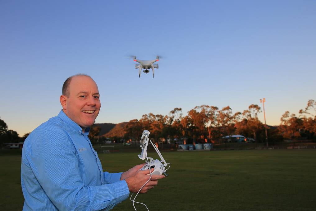 Drone uptake: Garricks Camera House Rockhampton owner Dale Winter said the drone range available in-store is proving a popular option with customers from the agricultural sector due to their time-saving efficiencies.