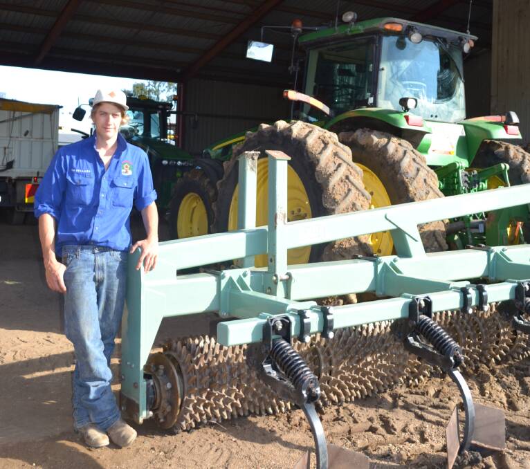 Jordan Linsket said he's grateful to have a scholarship that allows him to study cropping at Emerald Agricultural College. 