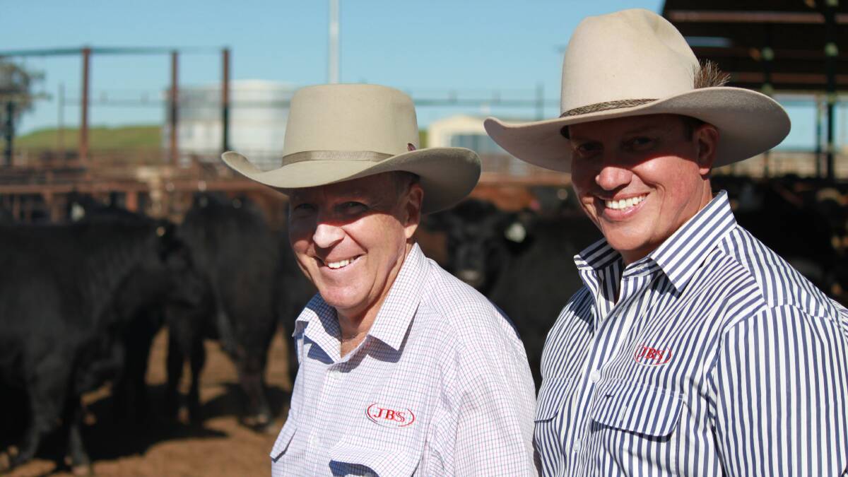Stellar effort: JBS Australia Livestock Manager Northern Steve Groom and Commercial Manager Beef Northern Brendan Tatt said everyone involved in the JBS branded programs should be proud of the recent awards recognition.