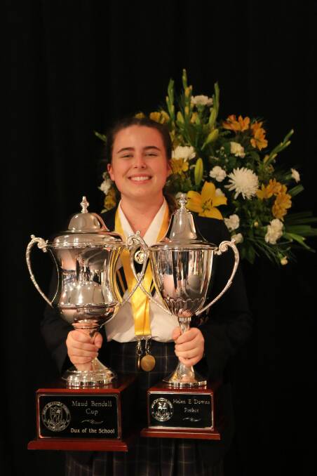 Bright future: Rockhampton Girls Grammar 2016 school dux Tahlia Kelly is now studying law at the prestigious Queen’s College at the University of Melbourne.