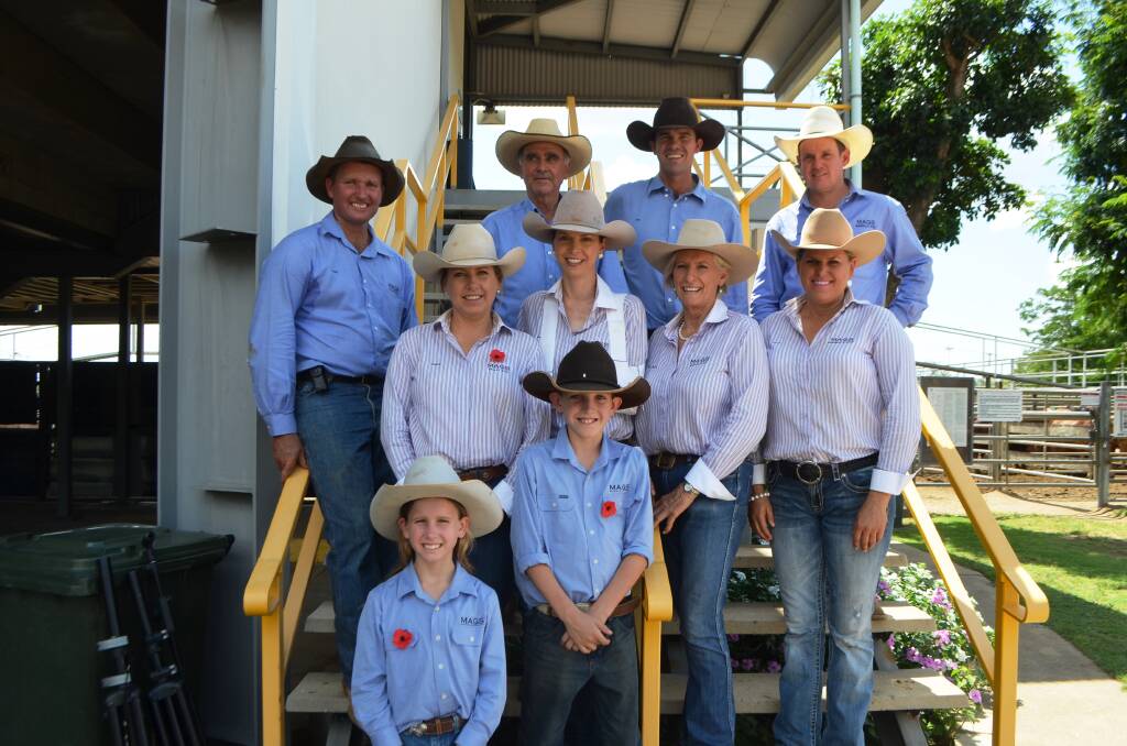 A scorching hot day at the Dalrymple Saleyards cooked up a perfect storm of selling action during the 15th annual MAGS Droughtmaster Sale in Charters Towers on Friday.