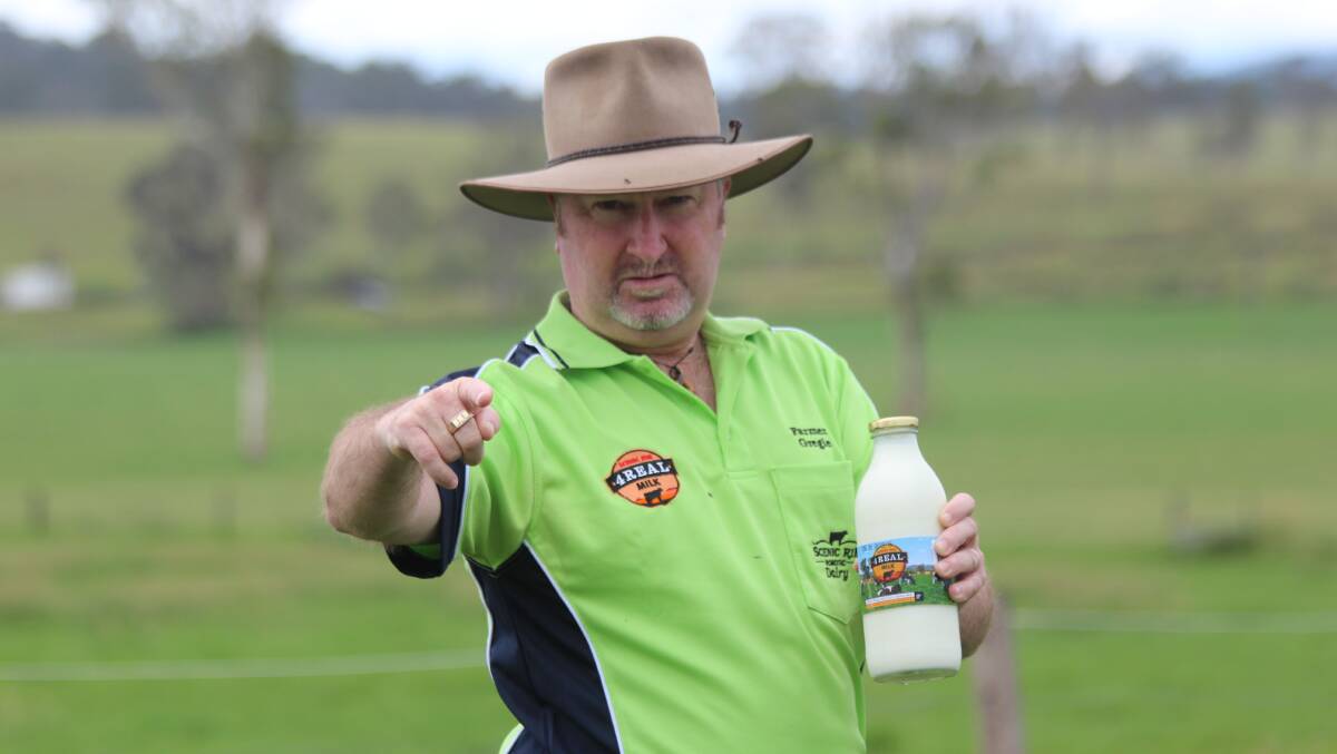 He needs you: Scenic Rim 4Real Milk founder Greg 'Farmer Gregie' Dennis has put the call out to consumers to back the local brand.