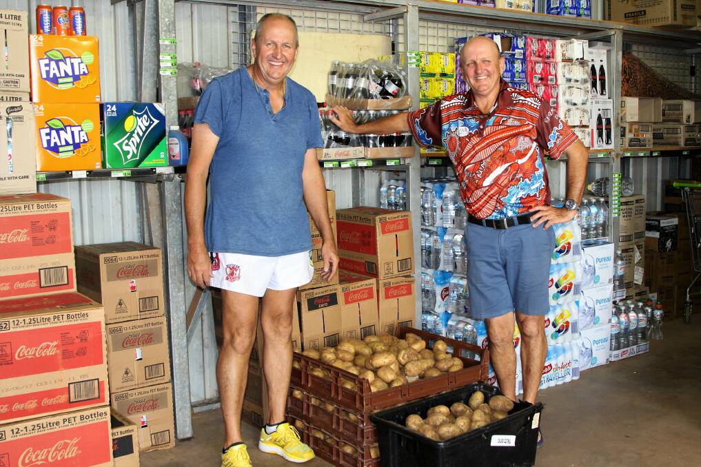Quilpie shopkeepers, Bruce and David Paulsen, have been counting the cost of a freight mix-up that froze their fresh food and melted their frozen goods.