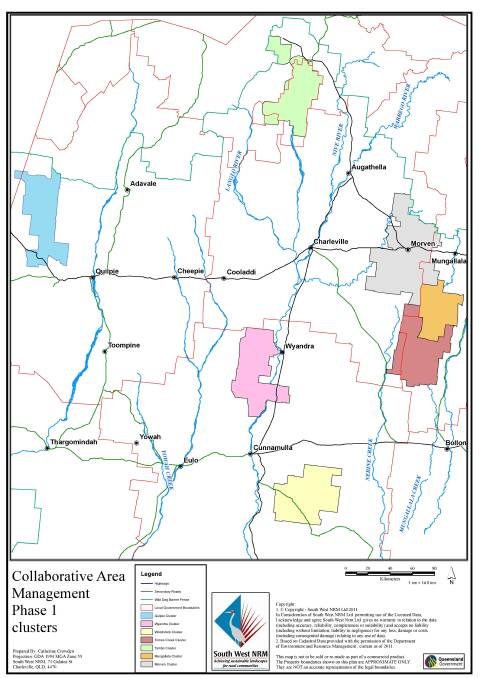 Through South West NRM's Collaborative Area Management plan, a number of existing clusters, pictured here, have already been erected and are in operation. The location of new clusters will be placed once the legal entities have been formed.