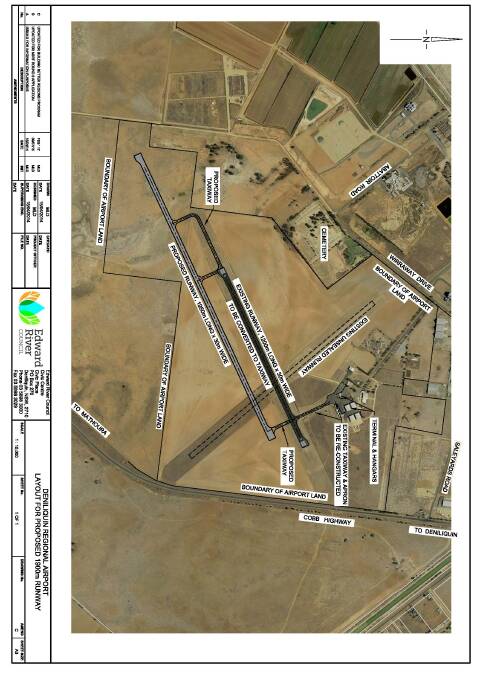 The proposed runway plan
