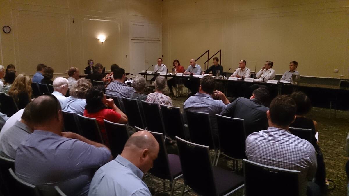 The Parliamentary Agriculture and Environment Committee's public submission hearing at Townsville. 