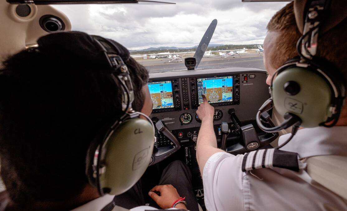 Flying high: Eight weeks of aviation training at Caloundra and Longreach have been incorporated into a certificate three at the Longreach Pastoral College.