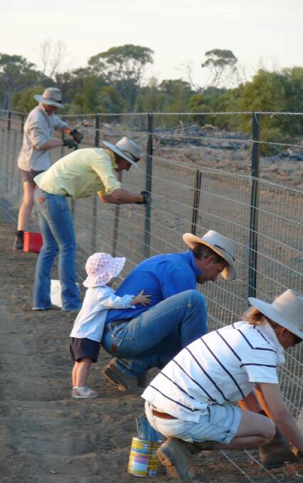 Family affair: The Banks family, south west of Blackall, is looking forward to seeing their cluster returning to safe sheep country once they complete their fencing project.