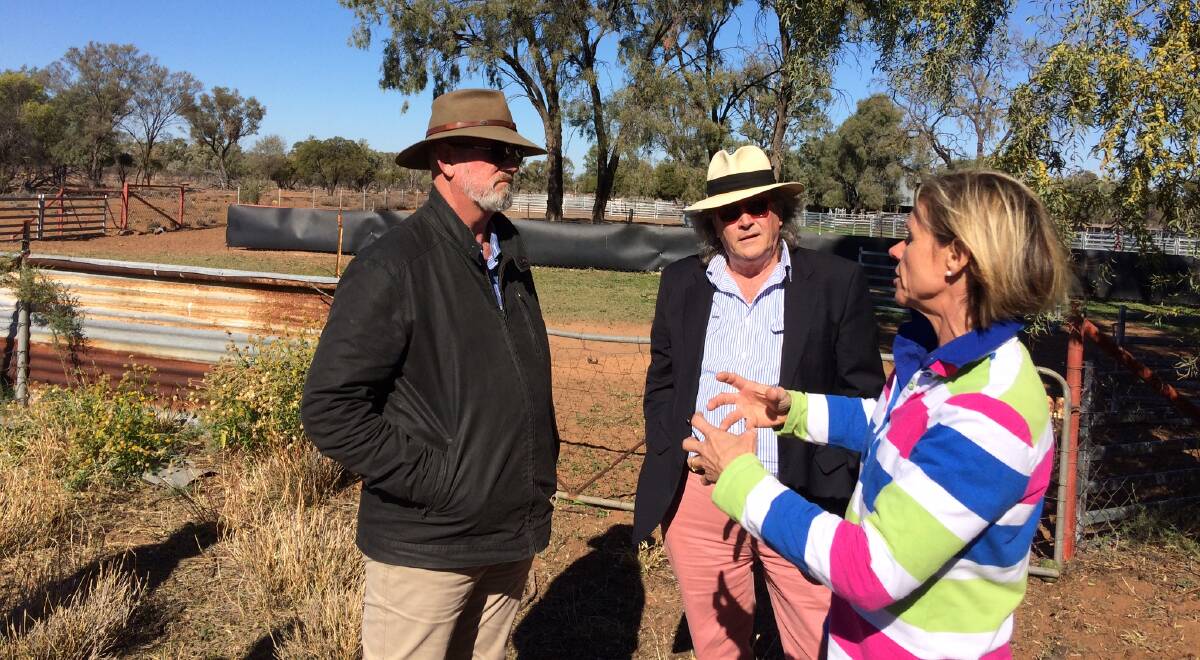 Agriculture Minister, Bill Byrne and wild dog commissioner, Mark O'Brien, recently visited properties in the south west.