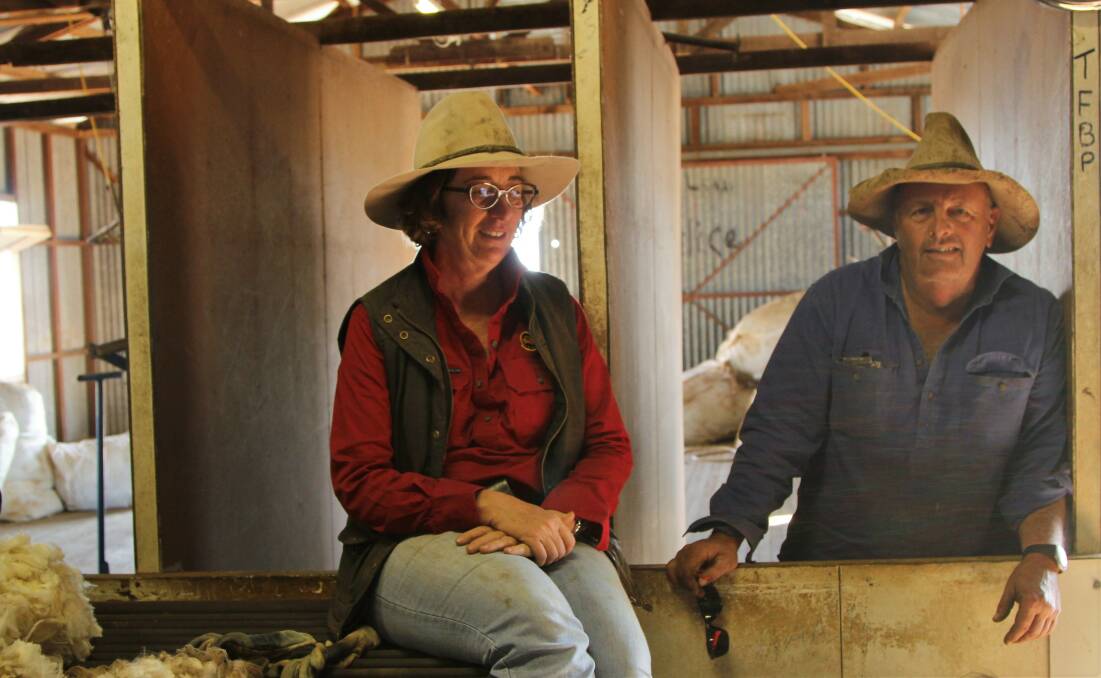 Louise and Andrew Martin, Macfarlane, Tambo, supplied their weaner wethers and shearing shed and quarters for the AWI shearing school.