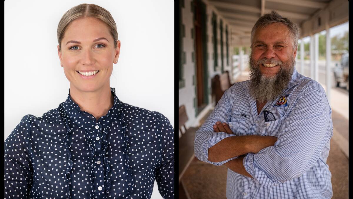 Kelly Vea Vea and Francis Murray, mayor-elects for Isaac Regional and Diamantina Shire Councils. Pictures: Supplied