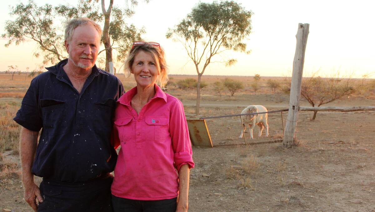Stamford graziers, David and Helen Ogg, were among those dealing with the challenge of keeping animals alive their spirits up as they faced a fifth year of drought.
