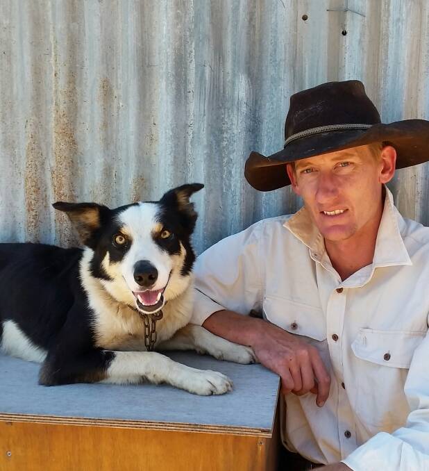 Hank and Matt Frankish are one of two Queensland competitors ready for the working dog challenge.