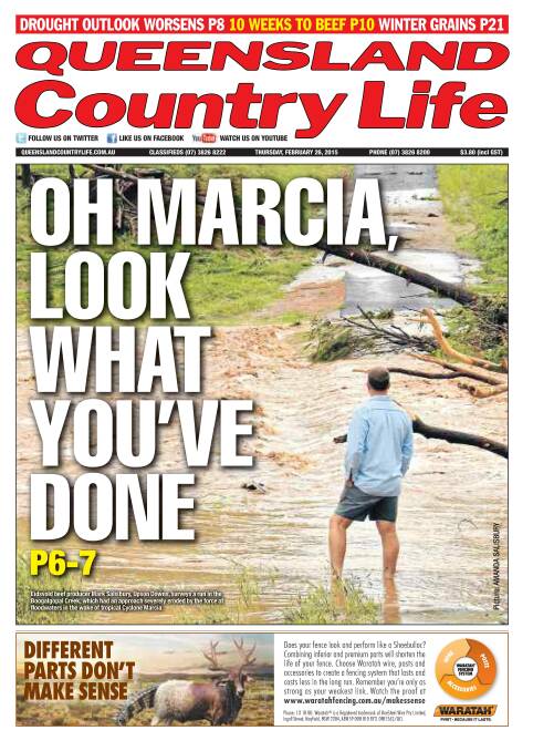 QCL's front page commemorating the damage done by the cyclone.