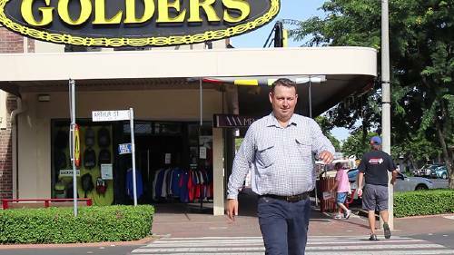 Roma businessman Tyson Golder is ahead in the Maranoa Mayor race but it's still early days in counting. 