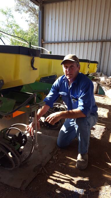 Glenn Rogan, from St George, can now confidently go into a paddock knowing his coil closing wheels won’t block up.