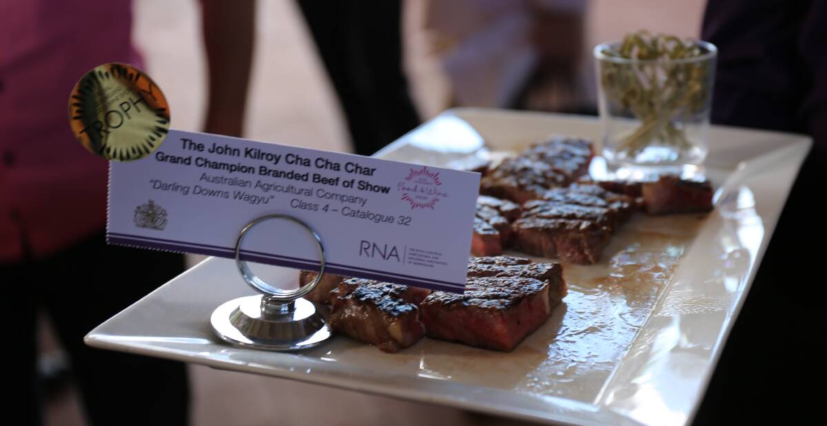 How Australia's best steak looks on the plate.