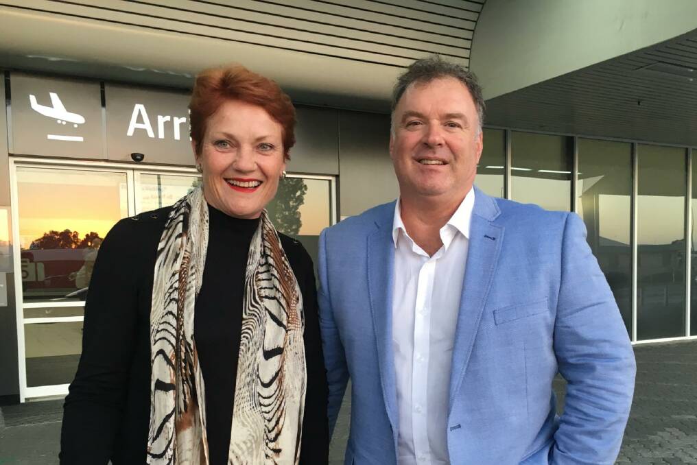 Pauline Hanson and WA farmer Rod Culleton who is giving One Nation a farming edge at the 2016 federal election.