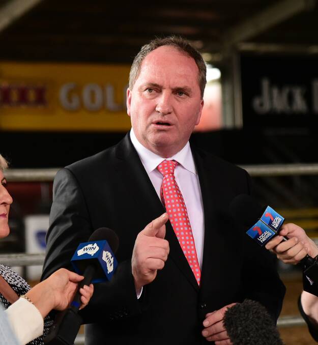 Nationals leader and Deputy Prime Minister Barnaby Joyce.