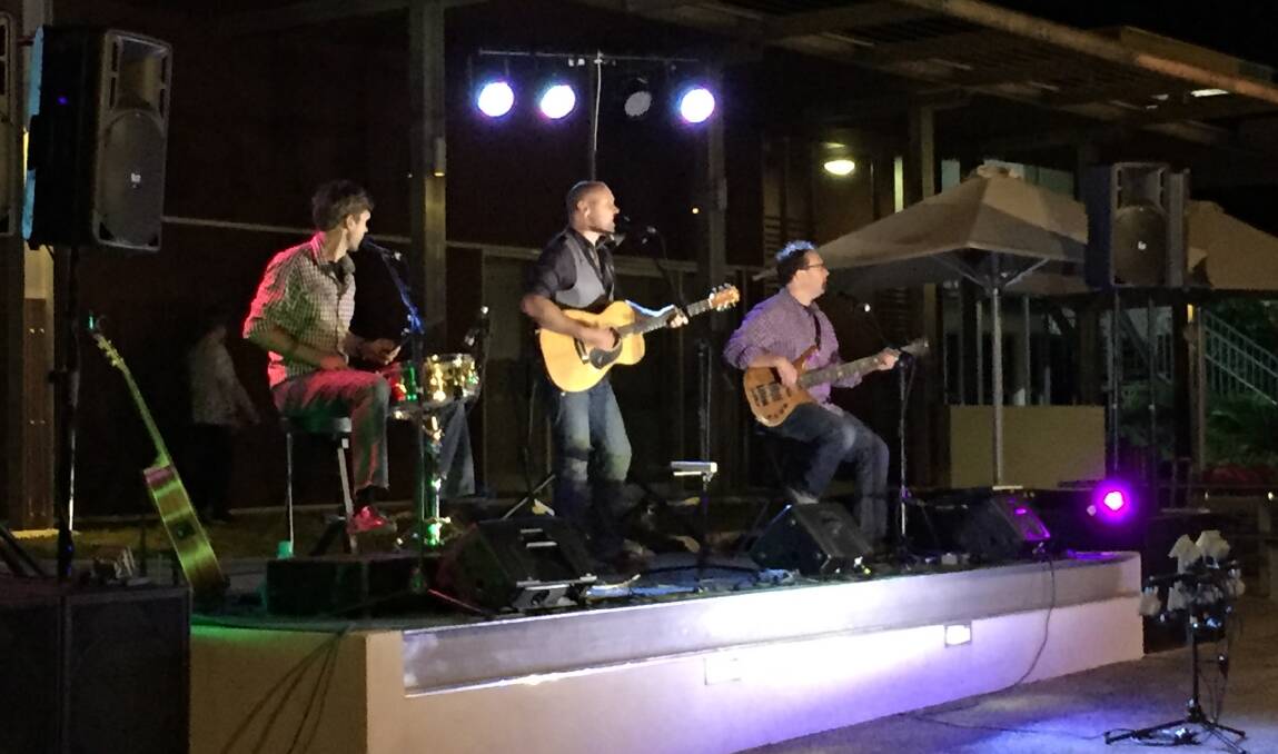 ON SONG: Nathan, Brendon and Jared Walmsley together as The Walmsley Brothers, playing at the 2017 Good Friday Country Gospel Concert in Kingaroy. The free event is on again this year. 