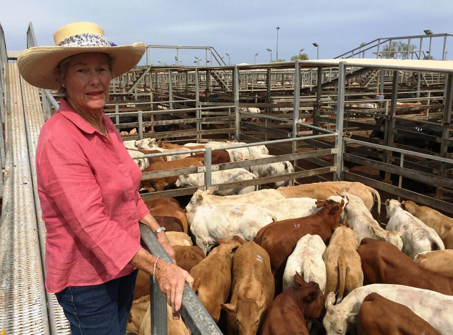 Julie Latham (pictured) and Rob Fawckner, Litani, Yuleba, sold Charolais-cross steers to 340c/kg for 292kg to return $995/head at Tuesday’s Roma Store Sale.