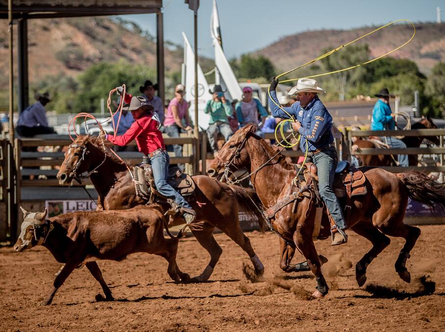LEADERS: Shane Kenny and Cameron Milner will both be aiming for a spot in the Australian Professional Rodeo Association National Finals. Picture: Cherie Ryan 