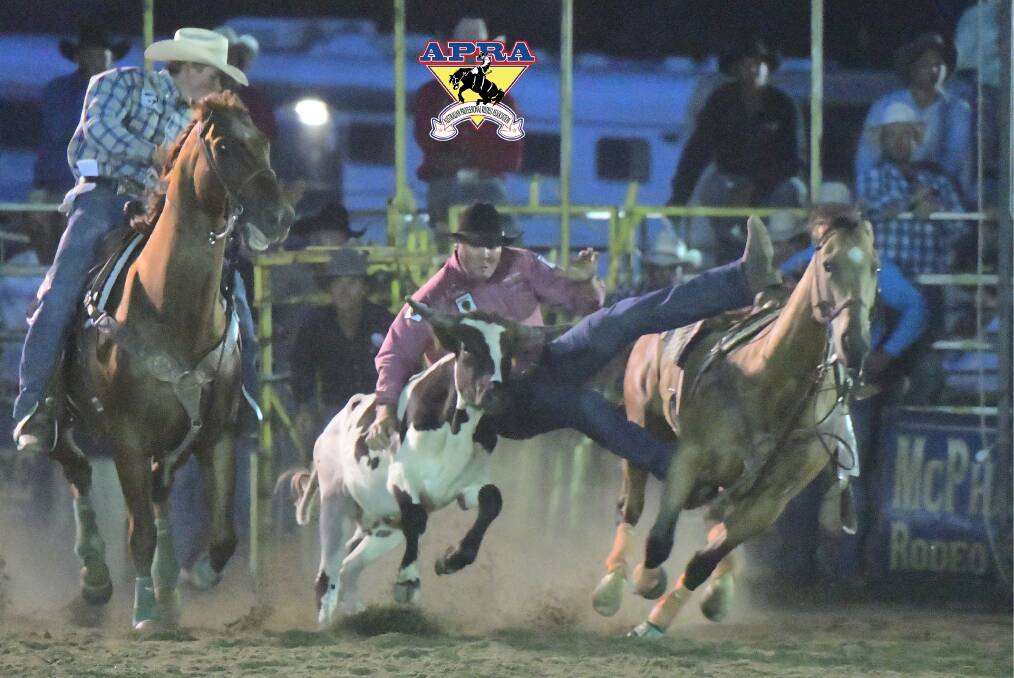 ON TOP: Shane Kenny leads the All Around Cowboy standings going into the first open rodeo on the Northern Run at Emerald. Picture: Dave Ethell
