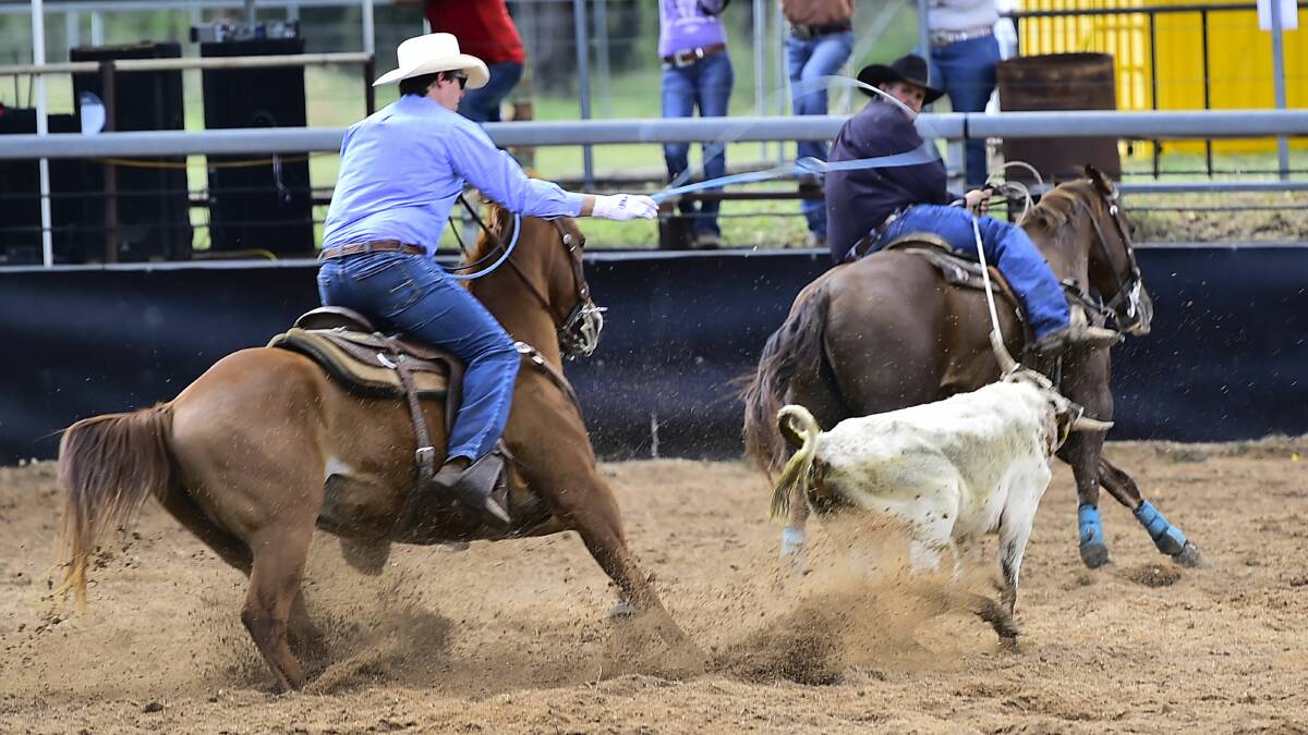 ONES TO WATCH: Brenton Bell and Shane Iker were round winners at the Mt Isa Rotary Rodeo this month. Picture: www.dephotos.com.au