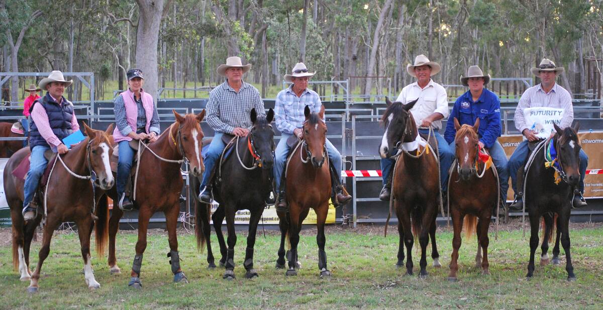 WINNERS: Futurity draft presentation at Blue Mountain. Picture: contributed.