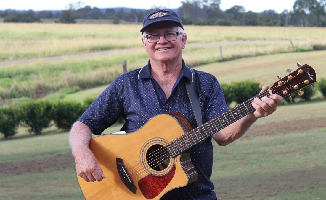 MUSIC: This is what retirement looks like for Keith Dunn, a former dairy farmer who now has time to make hay and make music.