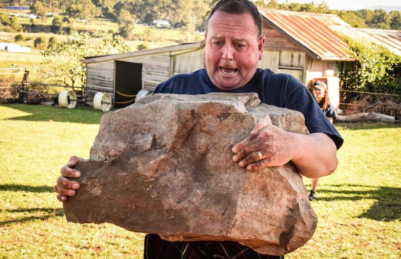 STRONG: Independent Strength Federation founder William Johnson is hosting the Rough N Ready strongman contest on his property at Versdale. Photo: Supplied