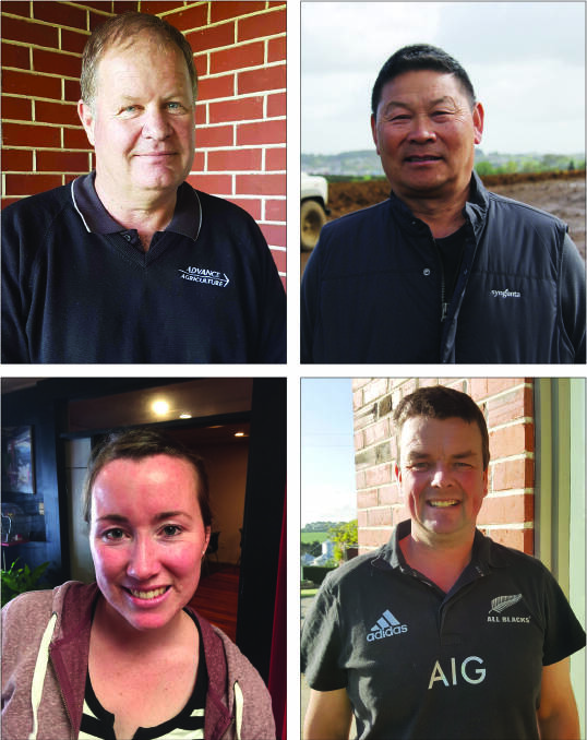 The NZ Regional Winners are: top left Howard Clarke, Advance Agriculture; top right Allan Fong, Perfect Produce; bottom left Tayah Ryan, Fruitfed Supplies; bottom right Craig Whiteside, TA Whiteside & Co.