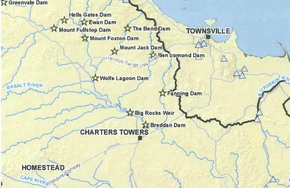  The proposed Hell's Gate Dam would be situated approximately 120-kilometres North West of Townsville and approximately 50-kilometres west of Paluma.