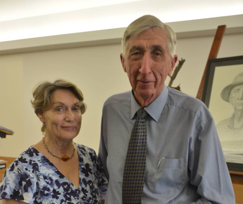Bob and wife Susan at the 2016 celebration of his 40 year milestone as a Cloncurry Shire councillor.