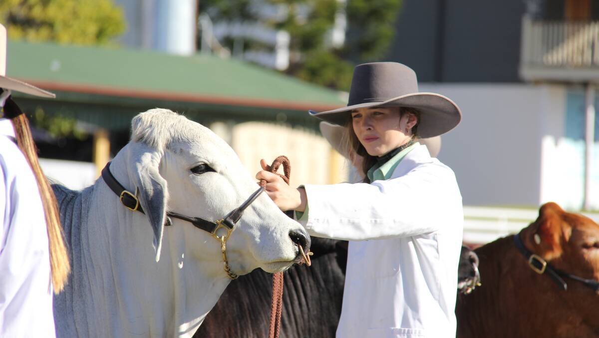 Nanci Wilson, Monto High School, was one of the competitors on Monday. Picture: Lucy Kinbacher