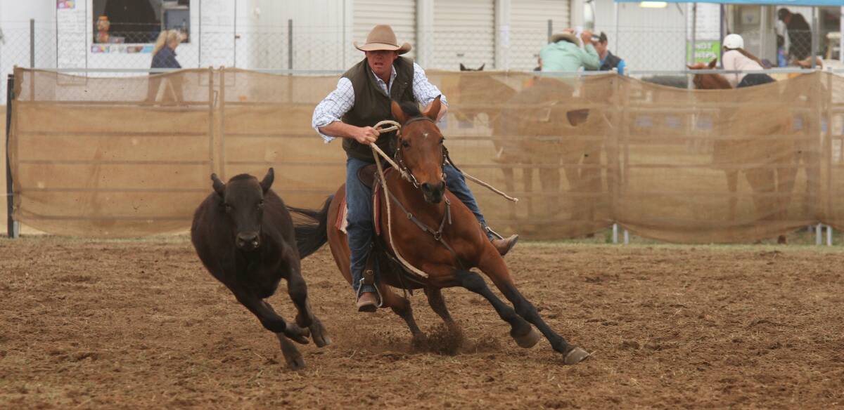ACTION APLENTY: Adult ACA member Bill McLean captured in action riding Adina. - Picture: Seimer Photographics.